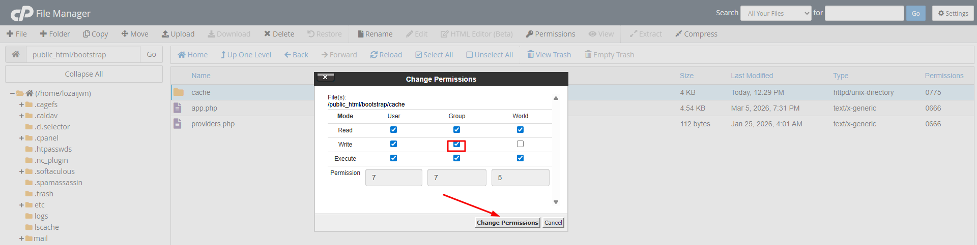 Folder Permissions Step 2